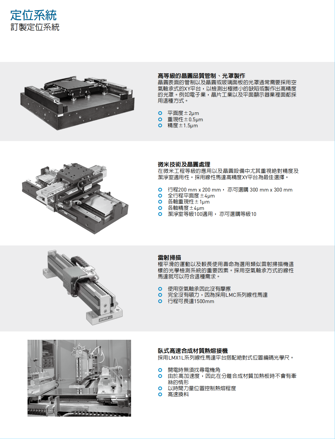 上银直线电机龙门定位平台：客制化型号：GLD