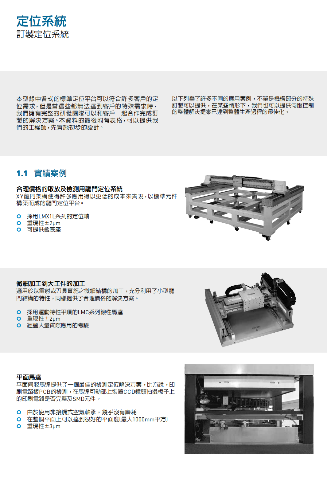上银直线电机龙门定位平台:客制化GLE