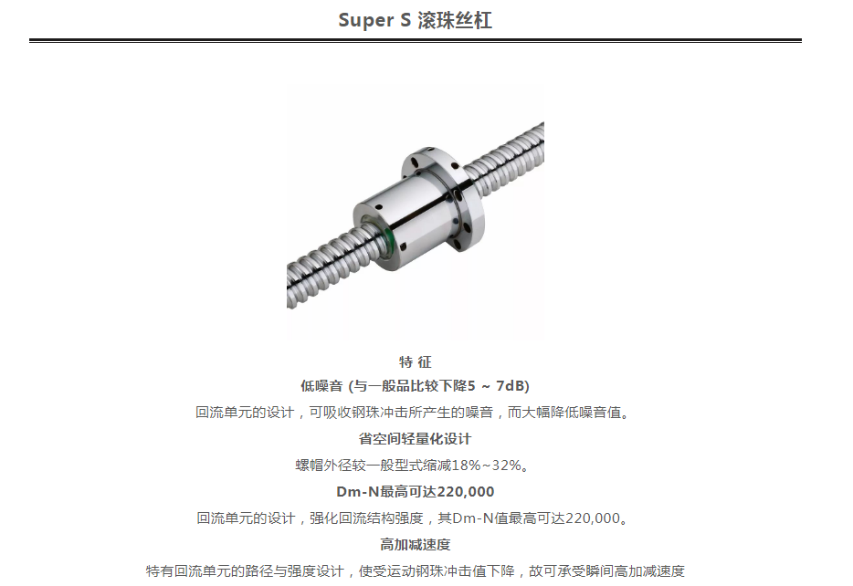 上银滚珠丝杆